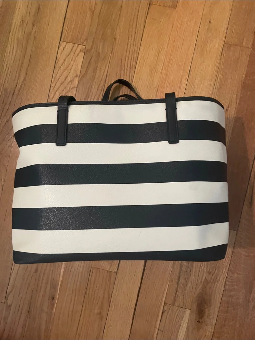 kate spade Black and White Horizontal Stripe Tote